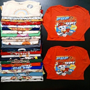 เสื้อยืดแขนยาวผ้าฝ้ายหวีพิมพ์ลายตามสั่ง ระบายอากาศได้ดี สำหรับเด็ก สวมใส่สบายและนุ่ม เหมาะสำหรับเด็กชายและเด็กหญิง มีสินค้าพร้อมส่ง - Product Image 2