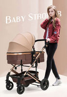 Poussette bébé en métal haute performance, légère, pliable, avec assise et position allongée, absorption des chocs bidirectionnelle, pour nouveau-nés et enfants
