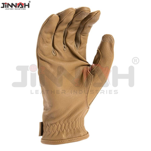 Guantes Tácticos de Caza, Aislantes, de Cuero, Impermeables, Antideslizantes, Transpirables, con Cierre de Gancho y Bucle, para Clima Cálido, Actividades al Aire Libre - Product Image 2