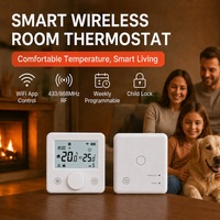 Termostato Inalámbrico WiFi RF SS311 para Caldera de Gas, Controlador Inteligente de Temperatura Ambiente, Receptor Programable Flexible para Hogar y Oficina