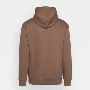 Ensemble de survêtement unisexe marron à capuche, couleur unie, en coton, longueur intégrale, décontracté, pour l'automne, avec poches latérales et fermeture à cordon - Product Image 6