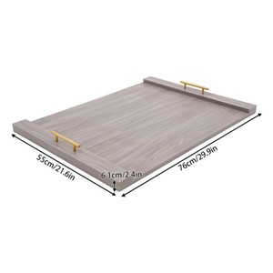 Ash Colored Wooden chopping block handle Rectangle wood kitchen chopping <b>board</b> Durable kitchen chopping - Product Image 3