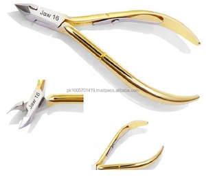 Life Care Instruments Gold Handle Nghia Style <b>Cuticle</b> <b>Nipper</b> Made with High Grade Stainless Steel - Product Image 6