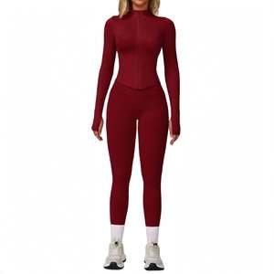 STAR SPEED Ensemble cinq pièces de yoga et de fitness, respirant, imperméable, à séchage rapide, taille haute, amincissant, avec coutures renforcées, pour course en extérieur - Product Image 4