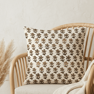 Housse de coussin carrée de qualité supérieure en coton avec motif en zigzag imprimé, motifs indiens vintage, 20x20 pouces - Product Image 3