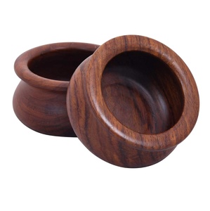 Cuenco multiusos hecho a mano de madera sólida con forma de Handi para el desayuno, aperitivos, sopa, vajilla, ensaladeras para el hogar y la cocina - Product Image 6