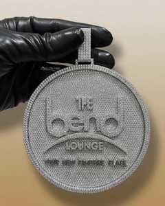 Pendentif cercle personnalisé entièrement serti de pierres, en argent 925, style Hip Hop, breloques de luxe, pendentif Moissanite, bijoux de rappeur pour hommes - Product Image 1