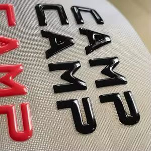 Custom Metallic Star Garment <b>Labels</b> Metal Logo Patch Heat Transfer Badge for Sportswear Bags <b>Shoes</b> - Product Image 2