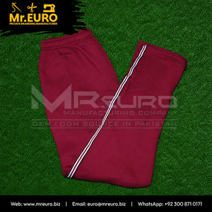 Ensemble de survêtement unisexe personnalisé, couleur bordeaux, manches longues, fermeture éclair, col montant, couleur unie, respirant, léger, vêtements décontractés pour l'hiver - Product Image 6