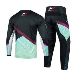 Ensemble de motocross unisexe à manches longues, design personnalisé avec logo, 100 % polyester, dernière collection 2026, maintenant en vente en ligne - Product Image 2
