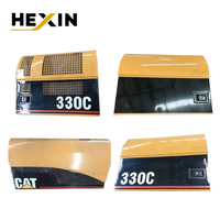 Panneau latéral de porte de réservoir de carburant jaune peint pour excavatrice Caterpillar CAT 330, pièce de rechange pour carrosserie de porte de réservoir de carburant