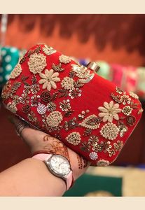 Bolsos de Noche con Cuentas y Bordados para Mujer, Hechos a Mano, con Cristales y Diamantes de Imitación, para Fiestas y Bodas - Product Image 2