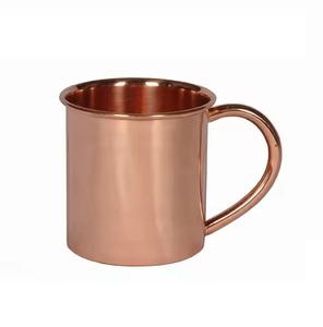 Stylish Design Copper Mug Moscow Mule Drinking Cup Hammered Pure Copper Mug Barware Kitchen Home Accent - Product Image 3