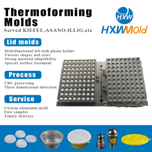 Molde de Termoformado CNC de Aluminio Personalizado para Cubiertas de Plástico de 85 mm, Sistema de Canales Fríos/Calientes, Tolerancia de 0.02-0.05 mm, Diseño Estable para <span class=keywords><strong>Asano</strong></span> - Product Image 2