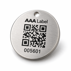 Etiquetas Metálicas con Código QR Serializado, Etiquetas de Identificación de Activos de Aluminio Anodizado para Seguimiento e Identificación de Maquinaria - Product Image 2