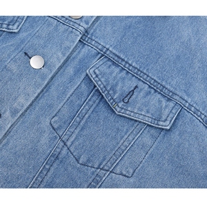 Camisas de Mezclilla de Algodón Azul Lavado de Primera Calidad para Mujer, Estilo Clásico, Manga Larga, Casual, Formal, Corte Holgado, Estilo Western - Product Image 6