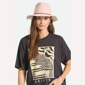 Chapeau Fedora rose 100% laine avec bande en ruban marron, unisexe, décontracté, à large bord, pour toutes les saisons, mode, plage, couvre-chef - Product Image 5