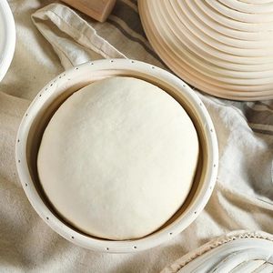 Classic Round <b>Bread</b> Proofing <b>Basket</b> with Fabric Liner Natural Rattan Dough Rising <b>Basket</b> for Artisan Sourdough <b>Bread</b> Baking - Product Image 4