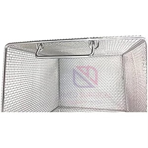 Bandeja de malla de alambre de acero inoxidable de alta calidad para esterilización de instrumentos quirúrgicos y dentales - Product Image 2