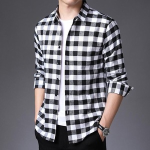 Camisa Casual de Algodón para Hombre, Corte Slim Fit, Botones Decorativos, Manga Larga, Transpirable, Suave, Cómoda, Ligera, Ecológica, de Secado Rápido - Product Image 3