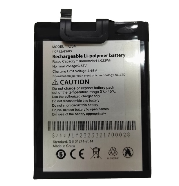 Replacement Original Battery C54 10600mAh Battery for Cubot Kingkong C54 C34 C40 C45 Tablet Battery