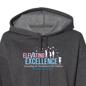 Sweat à capuche en coton mélangé doux Elevating Excellence Crop Charcoal, pull à manches longues, style décontracté, streetwear, vêtement pour tous les jours - Product Image 6
