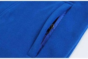 Custom Women Color Block Snap Button Pullover Fleece Navy Blue Camel <b>Stand</b> Collar Quarter Placket Warm Pullover Sweater - Product Image 4