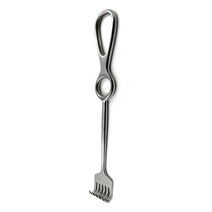 Retractor Quirúrgico Volkman de Acero Inoxidable Alemán de 6.18 Pulgadas, Afilado por un Lado, Seis Puntas, para Uso en Cirugía General - Product Image 2