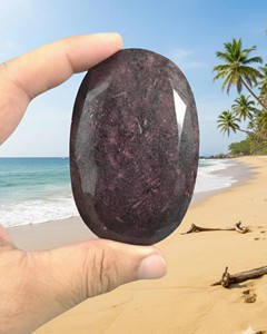 พลอยทับทิมทรงรีเจียระไนแบบมรกต 5000 กะรัต แบบคาโบชอง  หินธรรมชาติแบบหลวม ขายส่งจำนวนมากสำหรับทำเครื่องประดับ - Product Image 4