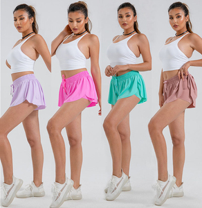 Pink Women's Sporty Skorts With Pockets Drawstring Waist Quick Dry <b>Athletic</b> Shorts - Product Image 2