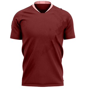 เสื้อฟุตบอลแขนสั้นคอวีสีมารูนสำหรับผู้ชาย ผ้าโพลีเอสเตอร์ซับเหงื่อ ชุดกีฬา ใส่ได้ทุกฤดู ทรงปกติ - Product Image 6