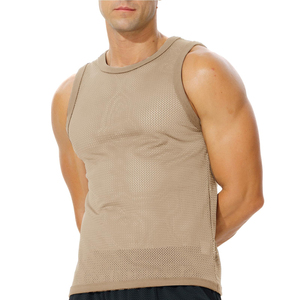 Camiseta sin mangas de alto rendimiento con diseño ergonómico para hombre, camiseta sin mangas para entrenamiento, chaleco de entrenamiento de alta elasticidad para gimnasio - Product Image 4