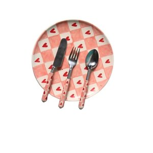 Juego de Cubiertos de Acero Inoxidable Dorado de Buen Diseño, con Mango de Resina, Estilo de Lujo para el Hogar, Cocina y Mesa - Product Image 4