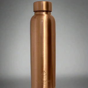 Traditional <b>Copper</b> Water <b>Bottle</b> for Ayurvedic <b>Drinking</b> Health Benefits Leakproof Reusable <b>Bottle</b> - Product Image 1