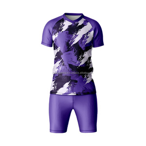 2025 nouveau jeu d'uniformes de football haute Performance tissu à séchage rapide Sublimation complète vêtements d'équipe Logo personnalisé OEM usine en gros - Product Image 3