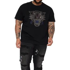 Haute qualité en gros coton personnaliser impression poids lourd t-shirt vêtements de rue unisexe goutte épaule hommes chemises broderie - Product Image 6