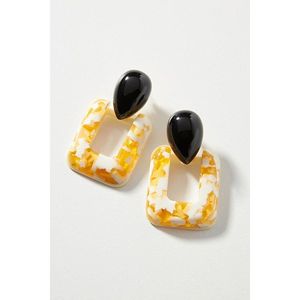 Boucles d'oreilles en résine de créateur faites à la main, finition de luxe, artisanat artistique, style moderne, accessoires de mode durables en cristal - Product Image 5