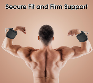 Sangles de poignet souples en néoprène pour machines à câbles – Manchettes de musculation robustes pour les soulevés latéraux et les exercices de traction - Product Image 6