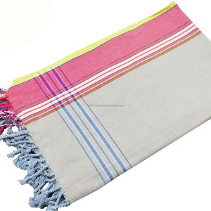 Serviette Kikoy personnalisée Jacquard différents motifs compressés Kenyan Sarong Serviette de plage Prix Inde Serviette de golf Fabricants - Product Image 5