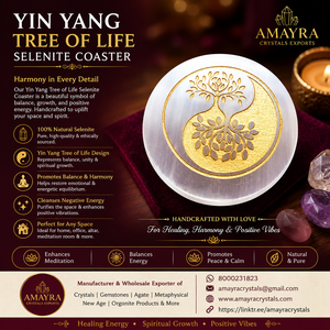 แผ่นวงกลมเซเลไนต์แกะสลักขนาด 5-7 มม. ขายส่ง คริสตัลธรรมชาติสำหรับเสริมฮวงจุ้ย ลดราคาคริสต์มาส Amayra Crystals - Product Image 5
