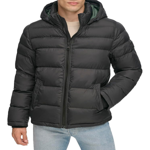 Custom <b>Men</b>’s Insulated <b>Winter</b> Jacket Lightweight Padded Construction with Full Zip Front and Practical Side Pockets - Product Image 5
