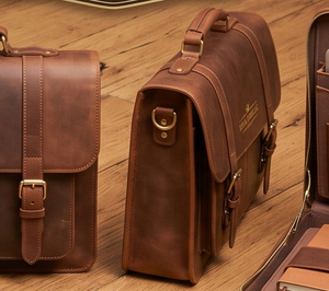 Maletín Clásico de Cuero Genuino con Cierre de Cremallera, Bolso de Negocios Multifuncional para Hombre, Maletín de Cuero a la Moda - Product Image 3