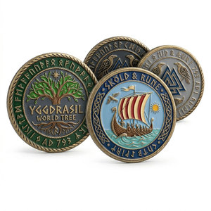 Monedas de Unidad Personalizadas para Boda |   Moneda de Arras Personalizada, Aleación de Zinc con Acabado en Oro Antiguo |   Recuerdo para la Ceremonia Nupcial |   Venta al por Mayor OEM con MOQ Bajo - Product Image 4