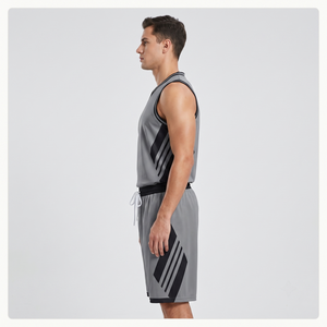 Ensemble de maillots de basket-ball personnalisés OEM pour hommes, uniforme en maille de polyester respirant, vêtements de sport d'équipe |   Impression par sublimation - Product Image 6
