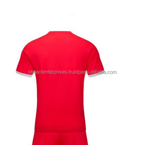 Vêtements de sport unisexes, uniformes de football, logo personnalisé, numéros sublimés, respirants, antibactériens, séchage rapide, 100% polyester - Product Image 3