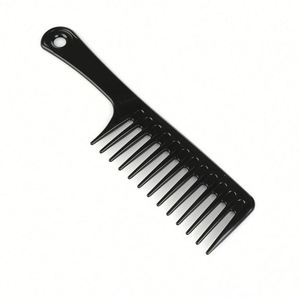 Peigne démêlant à dents larges en plastique de haute qualité pour cheveux bouclés, personnalisable avec logo, vente en gros pour la coiffure à domicile - Product Image 4
