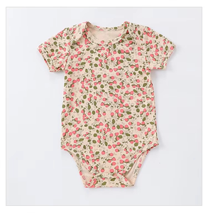 Vêtements pour bébés en coton biologique Combinaison pour nouveau-né Combinaison d'été pour bébé - Product Image 3