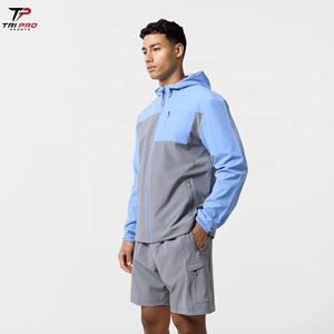 Chaqueta Cortavientos Deportiva Tri Pro Sports TPS-2 para Hombre, Unisex, 100% Poliéster, Ligera, Cortavientos, Informal, Holgada, con Cierre de Cremallera, de Dos Piezas - Product Image 2