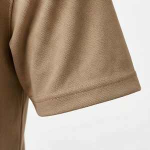 Polo à manches courtes pour homme, couleur kaki, coupe classique, tricot uni, design décontracté - Product Image 6