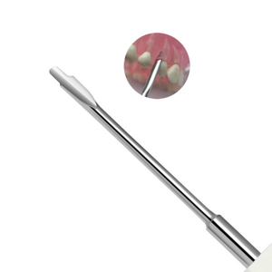 Luxating Elevator Dual Edge 5x3mm <b>Silicone</b> Handle Dental Extraction Instrument Stainless Steel Root Elevator <b>Tool</b> - Product Image 2